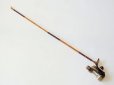 画像1: 特価限定！タナゴ、小鮒用万力　矢竹　黒柿使用　２本継ぎセット　真鍮金具 (1)