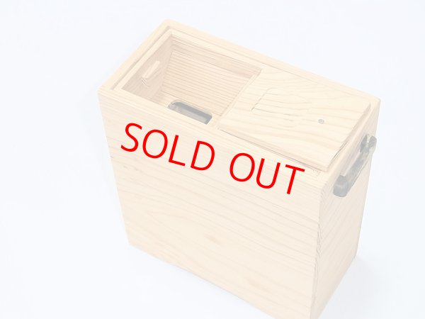 画像3: 国産杉材使用　上部スライド式水箱　無塗装　黒柿つまみ