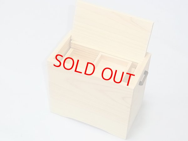 画像3: 国産檜材黒柿材使用　上蓋格納式水箱　無塗装