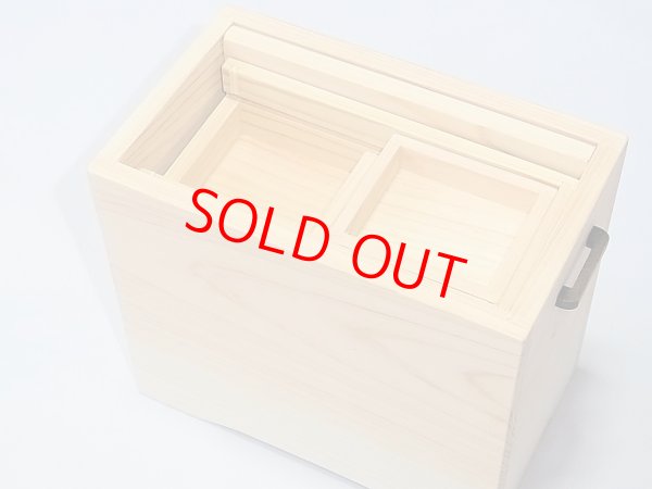 画像4: 国産檜材黒柿材使用　上蓋格納式水箱　無塗装