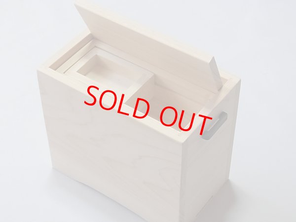 画像2: 国産檜材黒柿材使用　上蓋格納式水箱　無塗装