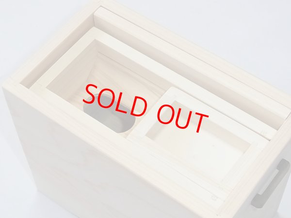 画像4: 国産檜材黒柿材使用　上蓋格納式水箱　無塗装