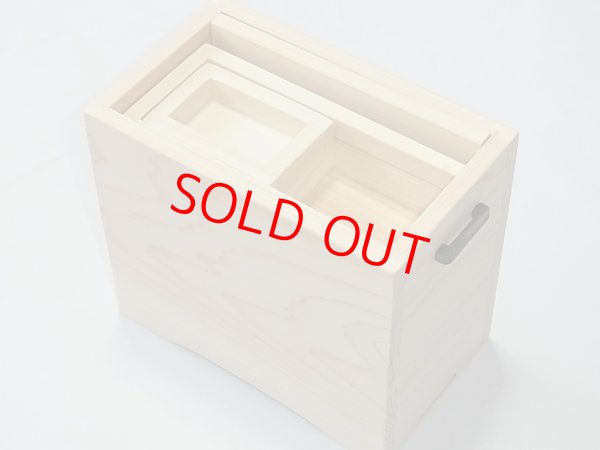 画像3: 国産檜材黒柿材使用　上蓋格納式水箱　無塗装