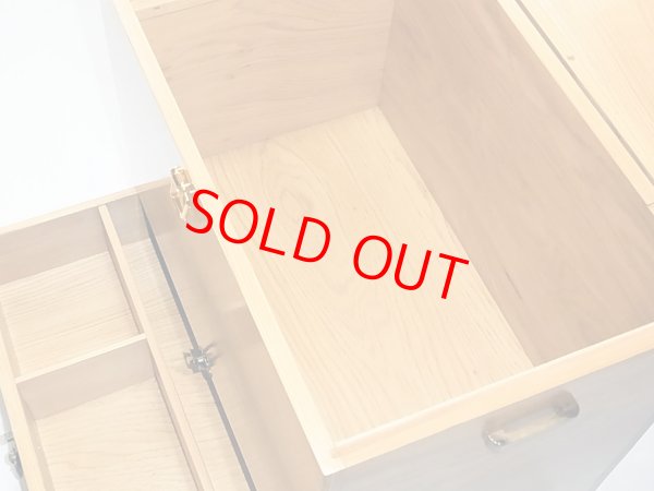 画像5: 国産杉材使用　座布団付き合切箱　１段引き出し　ワイドタイプ