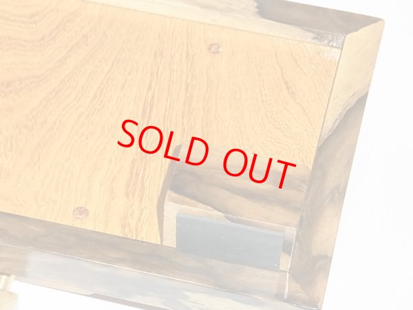 画像4: ヘラブナ釣り用手作りお膳　黒柿回し　欅作り