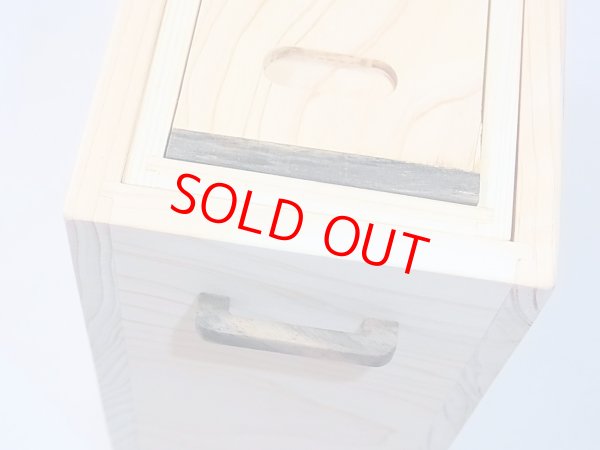 画像8: 国産檜材使用　上部スライド式水箱　無塗装　黒柿つまみ