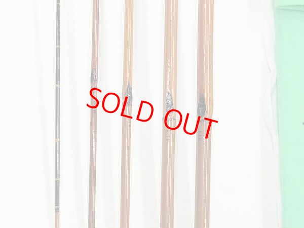 画像5: 竿孝作　タナゴ竿　矢竹　八寸切　五本継ぎ 朱色変わり塗り　