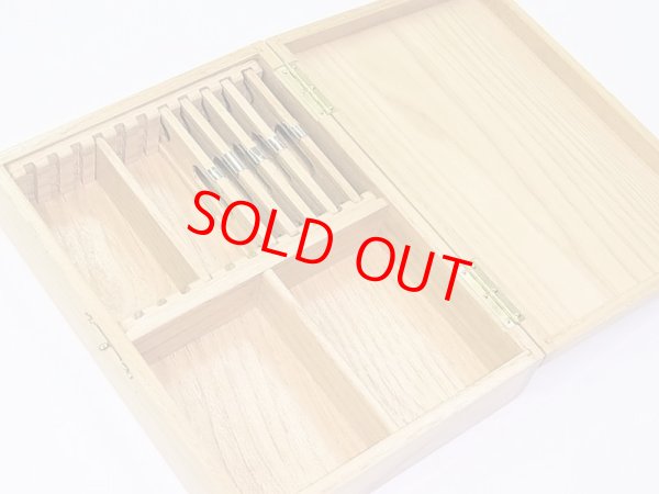 画像8: 栗材使用　高級仕掛け道具箱　片面間仕切り付き　栗製仕掛け巻き５本入り
