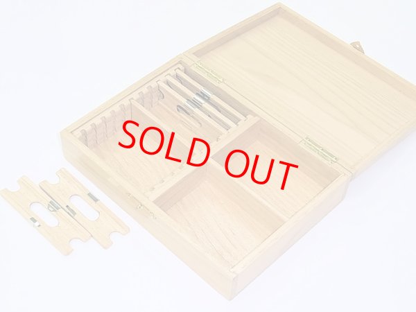 画像3: 栗材使用　高級仕掛け道具箱　片面間仕切り付き　栗製仕掛け巻き５本入り