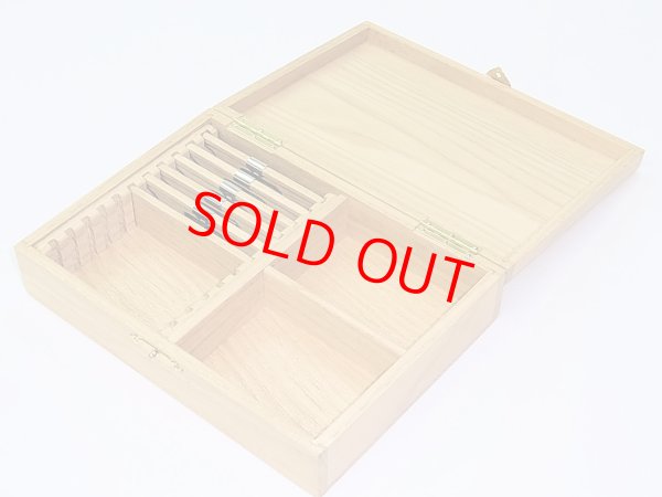 画像2: 栗材使用　高級仕掛け道具箱　片面間仕切り付き　栗製仕掛け巻き５本入り