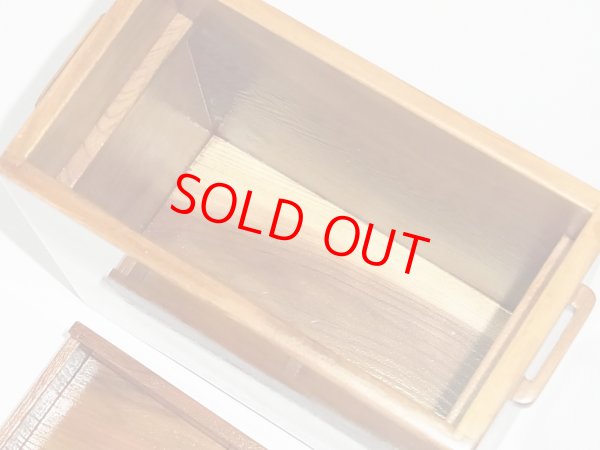 画像5: 国産杉材使用　上部スライド式高級水箱　鏡面仕上げ　黒柿つまみ ベルト付き