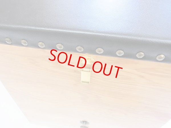 画像7: 国産杉材使用　座布団付き合切箱　１段引き出し　ワイドタイプ　ベルト付き