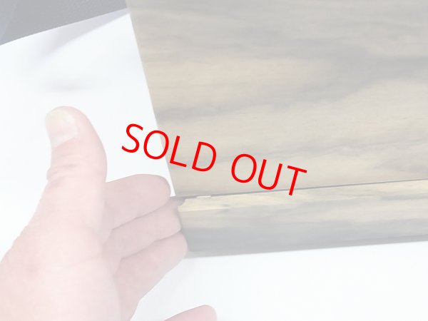 画像7: 総黒柿材使用合切箱　無塗装　一段引き出し　なかご上蓋スライド開閉　 ベルト付き