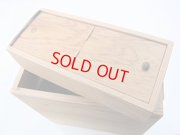 画像5: 感謝価格！国産杉材使用　上部スライド式水箱　無塗装　黒柿つまみ