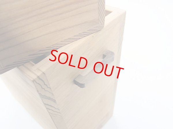 画像6: 感謝価格！国産杉材使用　上部スライド式水箱　無塗装　黒柿つまみ