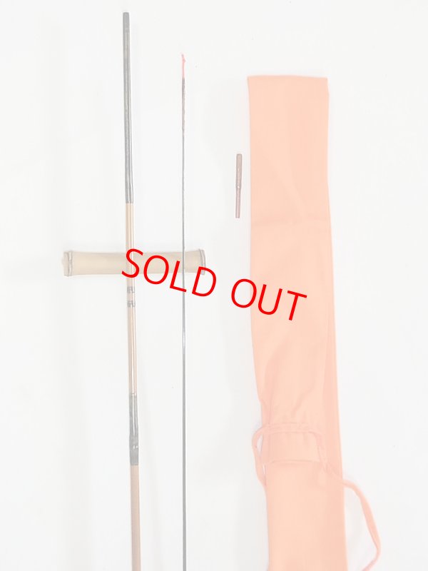 画像4: 川口和竿　次芳作　カネヒラ竿　ヘラ竿握り　グラス穂先　二本継　一本仕舞