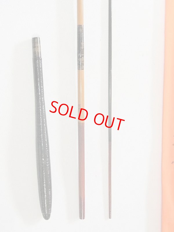 画像8: 川口和竿　次芳作　カネヒラ竿　ヘラ竿握り　グラス穂先　二本継　一本仕舞