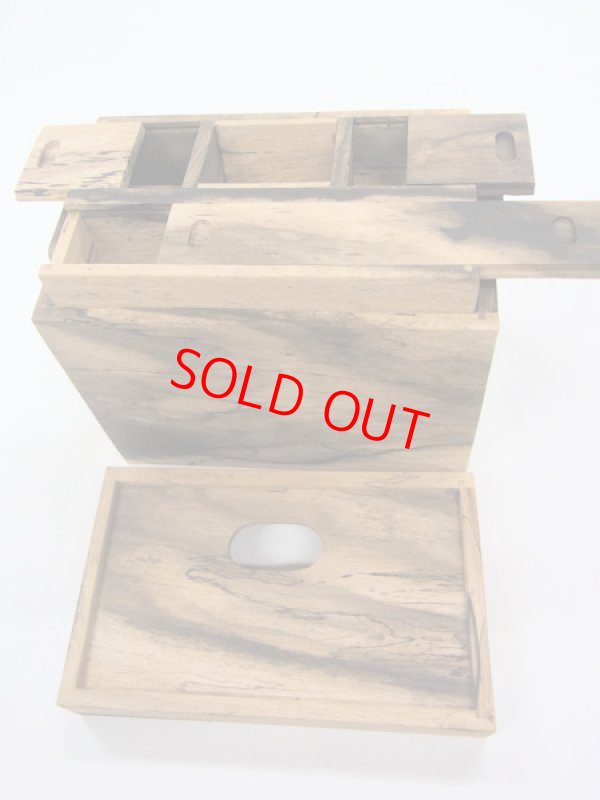 画像5: 黒柿材使用　水箱　なかごスライド開閉　ベルト付き