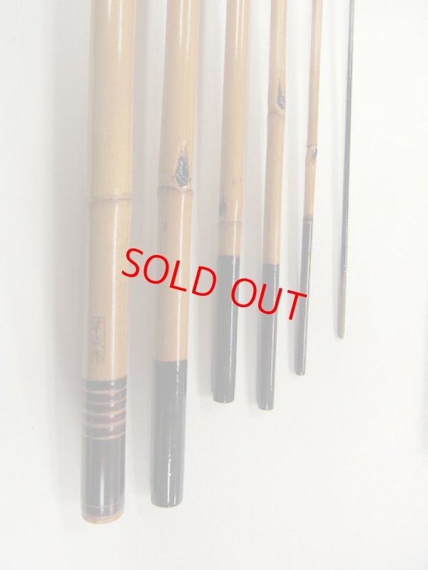 画像5: 江戸和竿　府中竿俊作　タナゴ竿　矢竹　二節揃え　二本仕舞 　東作塗　真竹削り穂　　六本継　１４４センチ