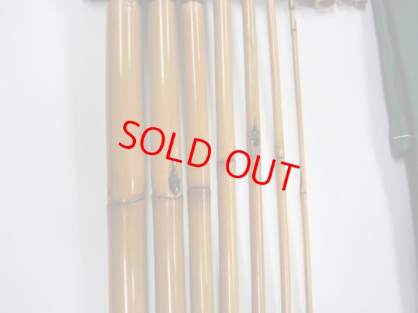 画像4: 江戸和竿　府中竿俊作　タナゴ竿　矢竹　一節揃え　三本仕舞 　金塗　鯨穂　　七本継　１３１センチ