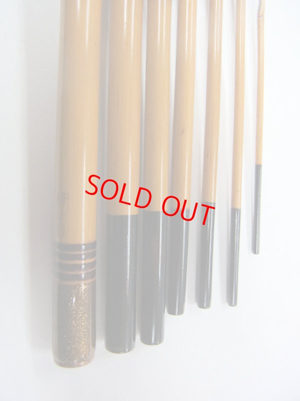 画像5: 江戸和竿　府中竿俊作　タナゴ竿　矢竹　一節揃え　三本仕舞 　金塗　鯨穂　　七本継　１３１センチ