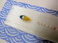 画像2: 手作りバラタナゴ釣り用　極小彩真ん中通し仕掛け　ライングラデーション藍黄 (2)