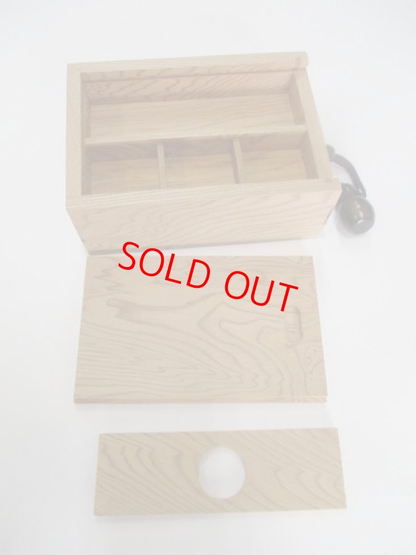 画像7: ４０％OFF!！総屋久杉材使用　両面スライド式黒柿瓢箪根付小物道具箱