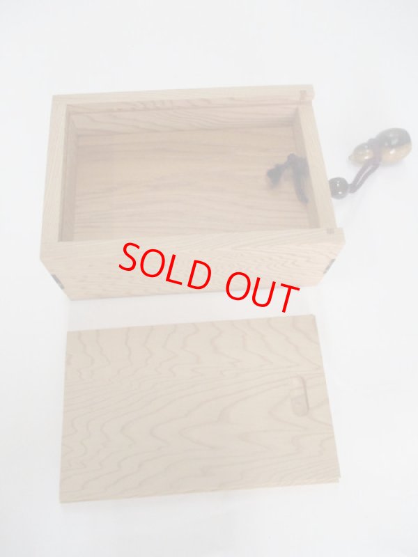 画像5: ４０％OFF!！総屋久杉材使用　両面スライド式黒柿瓢箪根付小物道具箱