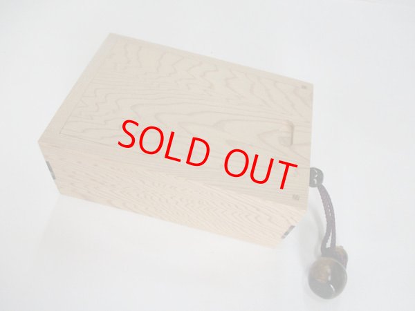 画像3: ４０％OFF!！総屋久杉材使用　両面スライド式黒柿瓢箪根付小物道具箱