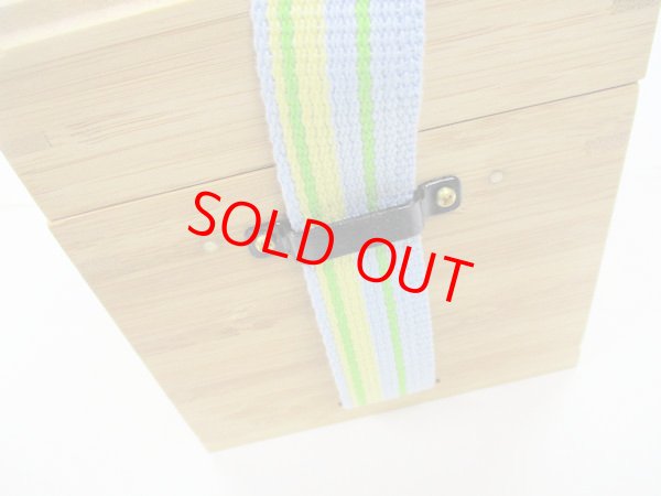 画像6: 限定品！江戸・粋　竹製道具箱　ポン太工房真竹仕掛け巻き８本入り　ベルト付き