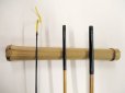 画像2: 感謝価格！オリジナルタナゴ竿　矢竹　本漆　３本継　真竹削り穂　全長約６０センチ　 (2)