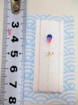 画像3: 手作りタナゴ釣り用　山吹　極小浮きシモリ仕掛け　プロペラ真ん中通し仕掛け　藍桃ライングラデーション　モノスレッドSブラウン使用 (3)