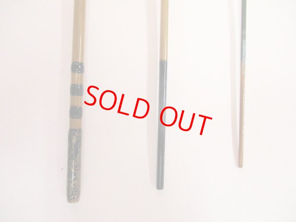 画像4: 新作　竿昭作　たなご竿　朱緑梨地粉研ぎ出し　矢竹　真竹削り穂 　三本継ぎ　二尺 