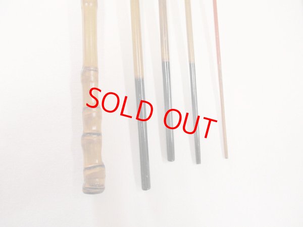 画像4: 感謝価格！川口和竿　高一作（銘無し）　タナゴ竿　矢竹　真竹削り穂　布袋握り　五本継ぎ　朱塗り