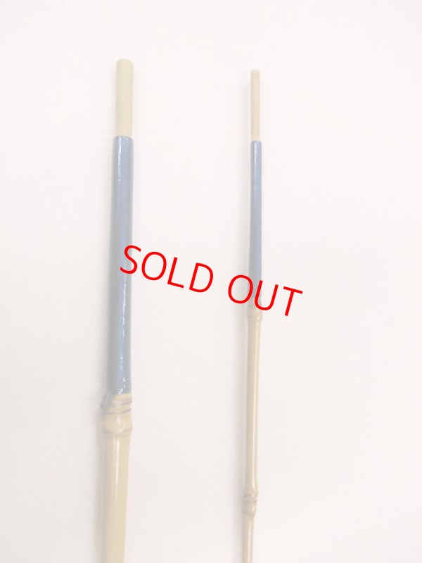 画像6: 感謝価格！オリジナルタナゴ竿　布袋竹印籠継　藍色段巻き　三本継　全長約１３５センチ　竿袋付き　