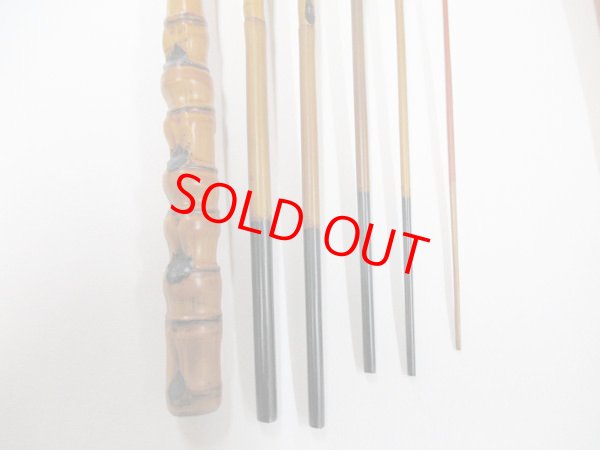 画像5: 感謝価格！川口和竿　高一作（銘無し）　タナゴ竿　矢竹　真竹削り穂　布袋握り　六本継ぎ　朱塗り