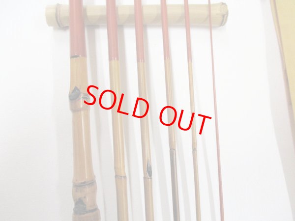 画像4: 感謝価格！川口和竿　高一作（銘無し）　タナゴ竿　矢竹　真竹削り穂　布袋握り　六本継ぎ　朱塗り