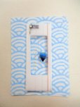 画像1: 手作りバラタナゴ釣り用　山吹　極小浮きシモリ　真ん中通し仕掛け　青藍ライングラデーション　モノスレッドSブラウン使用　板重り　ハリス止め付き (1)