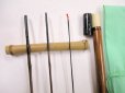 画像2: 新作　竿昭作　たなご竿　変わり塗り　矢竹　真竹削り穂 　三本継ぎ　二尺七寸　竿ケース、竿袋付 (2)