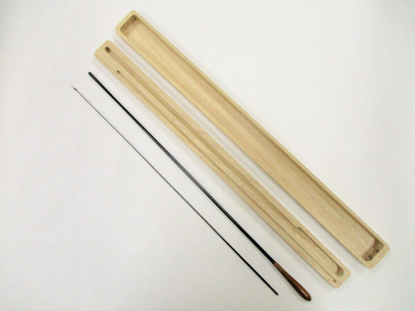 ベストフィッシングオリジナル　総黒檀材使用　バラタナゴ専用たなご竿　二本継　桐製竿ケース付