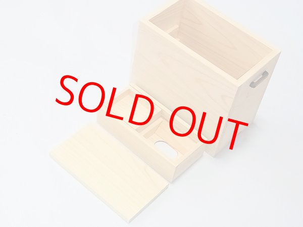 画像6: 国産檜材黒柿材使用　上蓋格納式水箱　無塗装