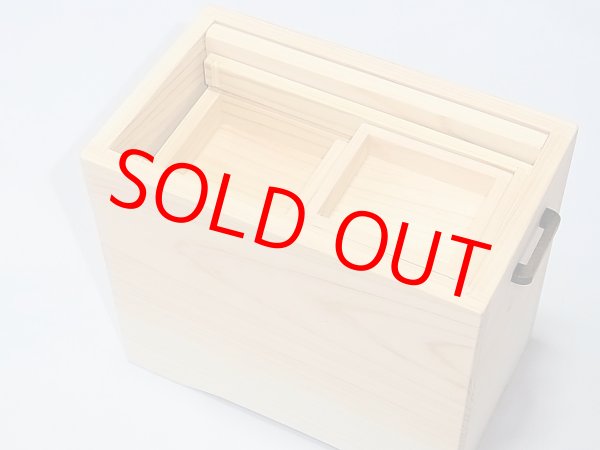 画像4: 国産檜材黒柿材使用　上蓋格納式水箱　無塗装