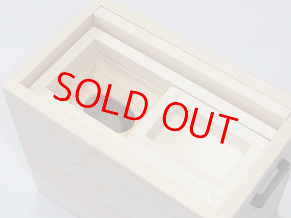 画像4: 国産檜材黒柿材使用　上蓋格納式水箱　無塗装