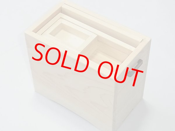 画像3: 国産檜材黒柿材使用　上蓋格納式水箱　無塗装