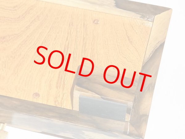 画像4: ヘラブナ釣り用手作りお膳　黒柿回し　欅作り