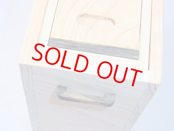 画像8: 国産檜材使用　上部スライド式水箱　無塗装　黒柿つまみ