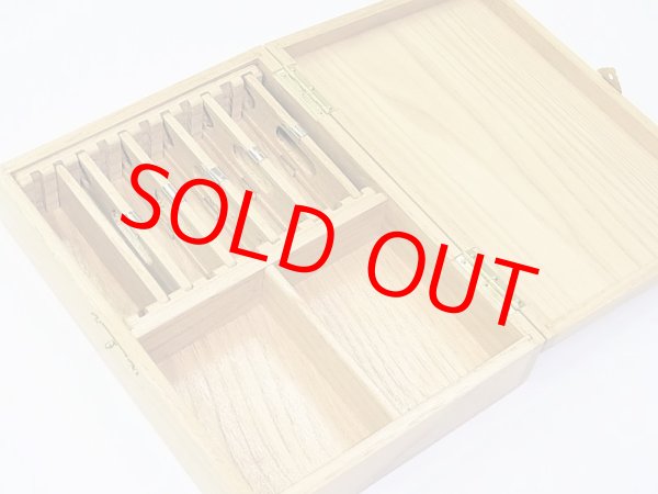 画像7: 栗材使用　高級仕掛け道具箱　片面間仕切り付き　栗製仕掛け巻き５本入り