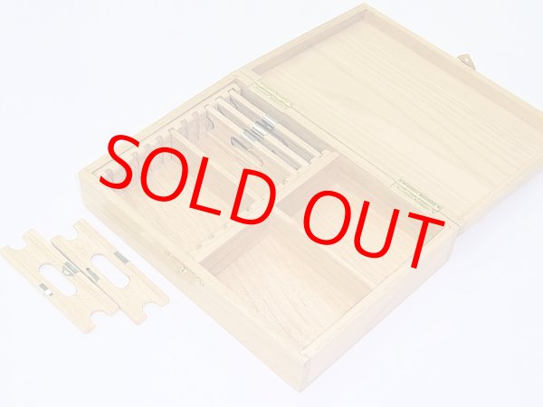 画像3: 栗材使用　高級仕掛け道具箱　片面間仕切り付き　栗製仕掛け巻き５本入り