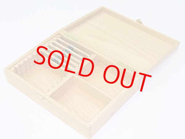 画像2: 栗材使用　高級仕掛け道具箱　片面間仕切り付き　栗製仕掛け巻き５本入り