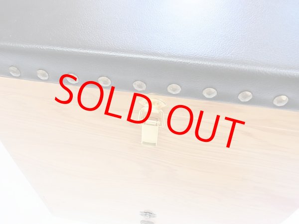 画像7: 国産杉材使用　座布団付き合切箱　１段引き出し　ワイドタイプ　ベルト付き